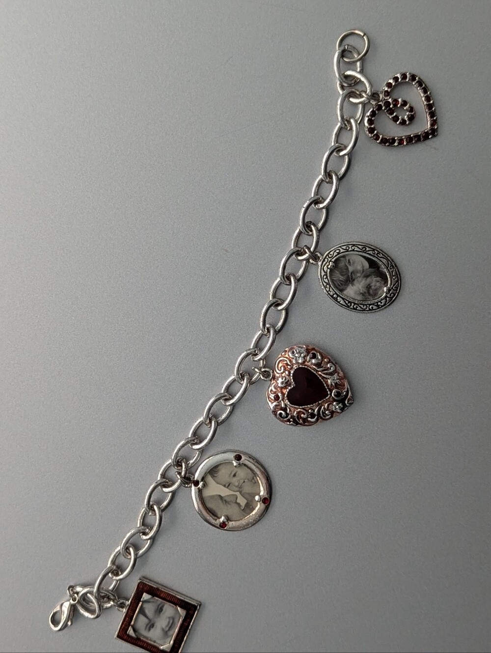 Vintage Liz Claiborne "Picture This" Charm Bracelet